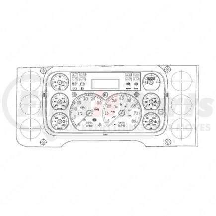 A22-73044-111 by FREIGHTLINER - Instrument Cluster - Assembly, ICU 3S, P3, Nafta, Transmission