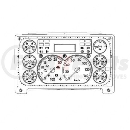 A2273045001 by FREIGHTLINER - Instrument Cluster - Assembly, ICU 3S, Thunder Gray