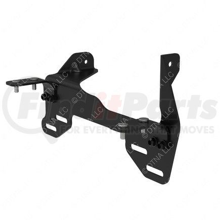 A22-72729-002 by FREIGHTLINER - Truck Fairing Step Bracket - Steel, Black, 504.4 mm x 256.8 mm, 4.77 mm THK