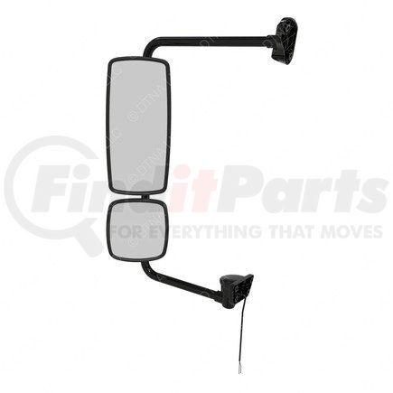 A22-73309-008 by FREIGHTLINER - Door Mirror - Assembly, Rearview, Outer, Primary, Bright, Convex, Heated, Left Hand