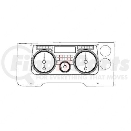 A22-73476-200 by FREIGHTLINER - Instrument Cluster - Assembly, ICU 4 Mechanical, US, Black, Standard