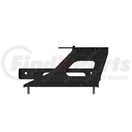 A22-73506-000 by FREIGHTLINER - Mud Flap Bracket - Right Side, Steel, Black, 3.42 mm THK