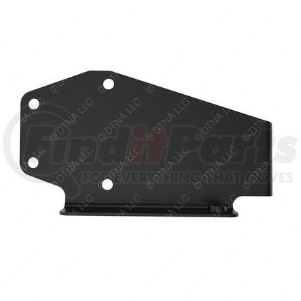 A22-73570-000 by FREIGHTLINER - Roof Air Deflector Mounting Bracket - Left Side, Steel, Black, 0.11 in. THK