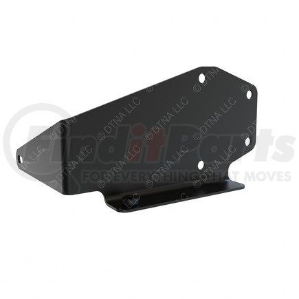 A22-73570-001 by FREIGHTLINER - Roof Air Deflector Mounting Bracket - Right Side, Steel, Black, 2.7 mm THK