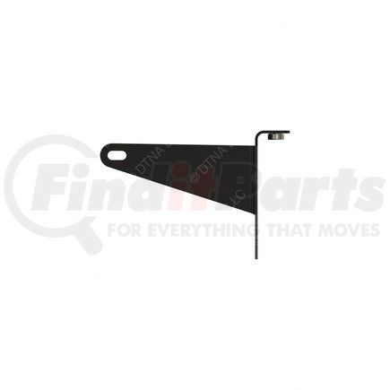 A22-73570-004 by FREIGHTLINER - Roof Air Deflector Mounting Bracket - Left Side, Steel, Black, 2.7 mm THK