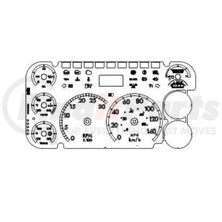 A22-71789-005 by FREIGHTLINER - Instrument Cluster - Instrumnt, Mph/KPH/Tachometer//Transmission/Air