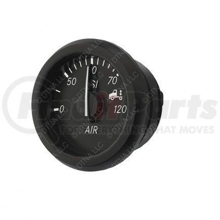 A22-72357-002 by FREIGHTLINER - Brake Pressure Gauge - Suspension Air, Instrument Cluster Unit C, Black, English Dial