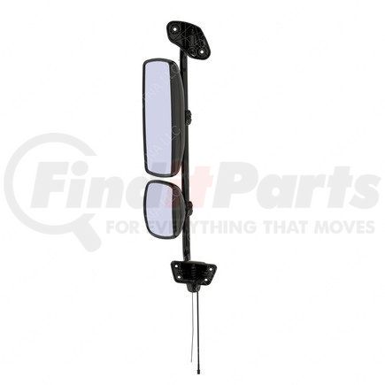 A22-74243-003 by FREIGHTLINER - Door Mirror - Assembly, Rearview, Outer, Black, Antennae, Left Hand
