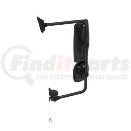 A22-74243-015 by FREIGHTLINER - Door Mirror - Assembly, Rearview, Outer, Black, Heated, Cummins, Ambient Air Temperature, Left Hand