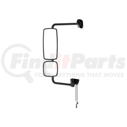 A22-74243-034 by FREIGHTLINER - Door Mirror - Assembly, Rearview, Outer, Bright, Heated, Light, Detroit Diesel Electric, Left Hand