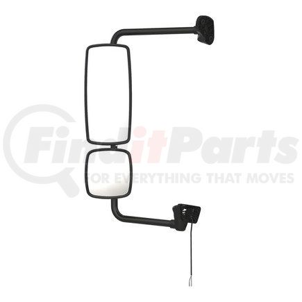 A22-74243-035 by FREIGHTLINER - Door Mirror - Assembly, Rearview, Outer, Bright, Heated, Remote, Detroit Diesel Electric, Ambient Air Temperature, Left Hand