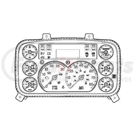 A22-74802-201 by FREIGHTLINER - Instrument Cluster - Assembly, ICU 3S-M2, Hb, US