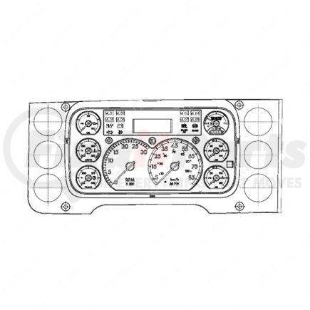 A22-74804-100 by FREIGHTLINER - Instrument Cluster - Assembly, ICU 3S, P3, US