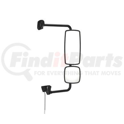 A22-74244-002 by FREIGHTLINER - Door Mirror - Assembly, Rearview, Outer, Black, Heated, Right Hand
