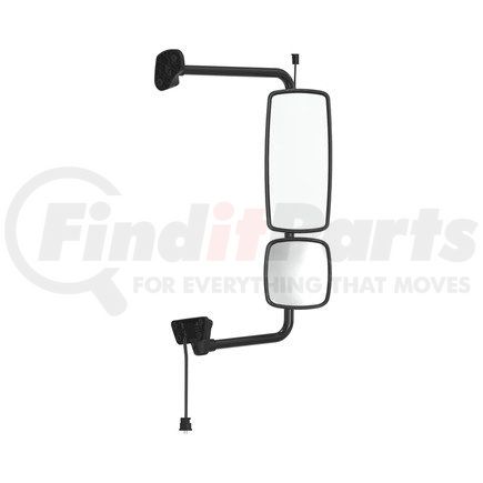 A22-74244-012 by FREIGHTLINER - Door Mirror - Assembly, Bright, Heated, Right Hand, Beacon Wiring