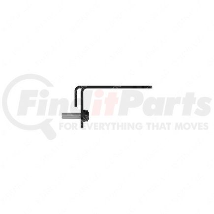 A22-74260-001 by FREIGHTLINER - Truck Fairing Mounting Bracket - Steel, Black, 0.15 in. THK