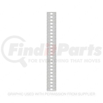 A22-74373-120 by FREIGHTLINER - Fuel Tank Strap Step - Aluminum, 1205 mm x 142 mm, 2.54 mm THK
