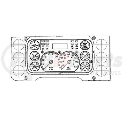 A22-75549-100 by FREIGHTLINER - Instrument Cluster - Assembly, ICU 3S, P3, US 1.7