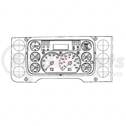 A22-75549-101 by FREIGHTLINER - Instrument Cluster - Assembly, ICU 3S, P3, US 1.7