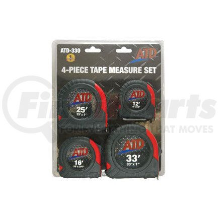 330 by ATD TOOLS - 4 Pc. SAE  Tape Measure Set