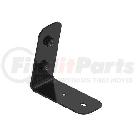 A22-75733-001 by FREIGHTLINER - Roof Fairing Extender Trim Tab Bracket - Steel, Black, 0.12 in. THK