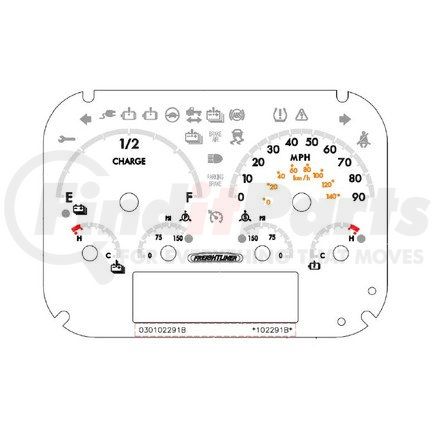 A22-76126-000 by FREIGHTLINER - Instrument Panel Assembly - 6 Gauge, Speedometer (MPH), Air, EV