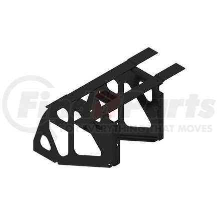 A22-76186-000 by FREIGHTLINER - Sleeper Cabinet Step Tread - Steel, Chassis Black, 6.35 mm THK