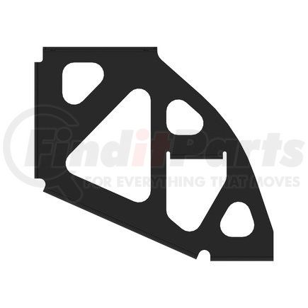 A22-75082-000 by FREIGHTLINER - Step Assembly Mounting Bracket - Left Side, Steel, Black, 0.25 in. THK