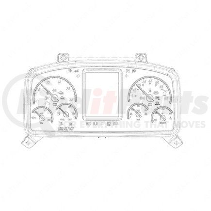 A22-75412-110 by FREIGHTLINER - Instrument Cluster - ICU, Fixed Parameter Tractable