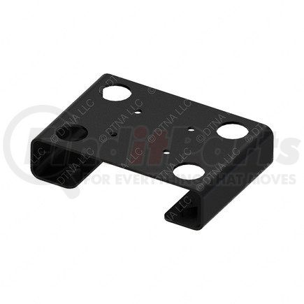 A22-75437-000 by FREIGHTLINER - GPS Navigation Control Module Bracket - Steel, Black, 123 mm x 85 mm, 1.9 mm THK