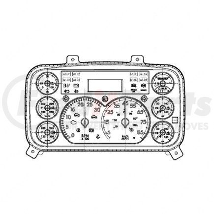 A22-76210-202 by FREIGHTLINER - Instrument Cluster - Assembly, ICU 3S, M2, US, Transmission Oil Temperature Gauge