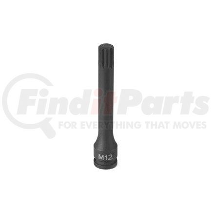 11084S by GREY PNEUMATIC - 3/8'' Drive x M8 Triple Square Driver 4'' Length