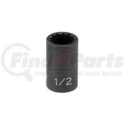 1119M by GREY PNEUMATIC - 3/8" Drive x 19mm 12 Point Standard Impact Socket