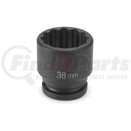 3136M by GREY PNEUMATIC - 3/4" Drive x 36mm 12 Point Standard Impact Socket