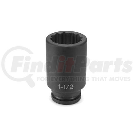 3140D by GREY PNEUMATIC - 3/4'' Drive x 1–1/4'' 12 Point Deep Impact Socket