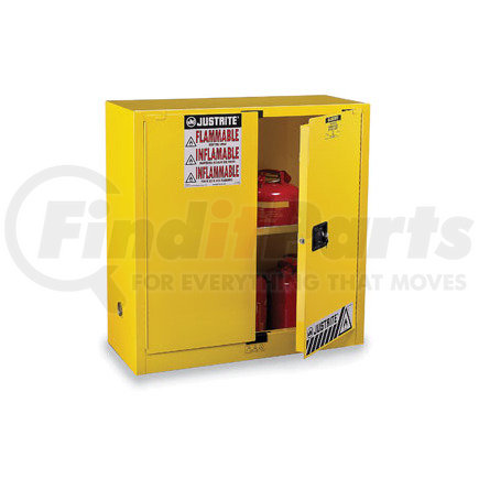 894500 by JUSTRITE - Justrite Flammable Cabinet With Manual Close Double Door 45 Gallon