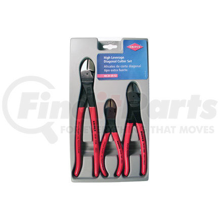002005US by KNIPEX - 3 Pc. High Leverage Diagonal Cutters Set