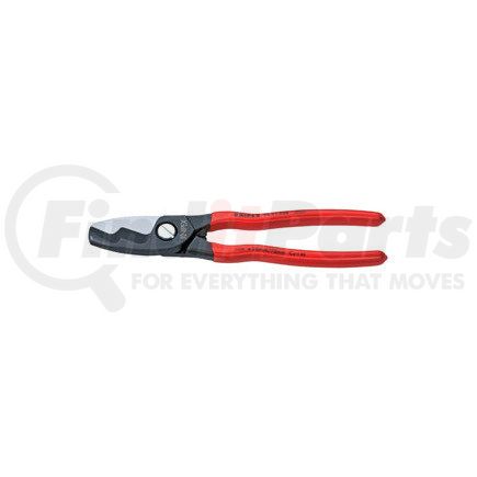 9511200 by KNIPEX - 8" Cable Cutter with  Twin Cutting Edge