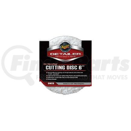 DMC6 by MEGUIAR'S - 6" DA Microfiber Cutting Disc, 2 Pack