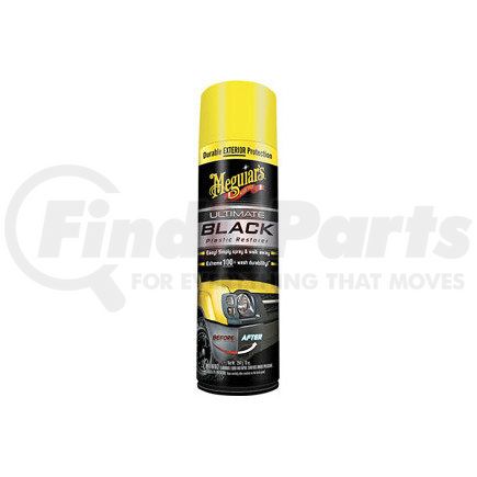 G16910 by MEGUIAR'S - Ultimate Black Plastic Restorer Aerosol, 10 oz.