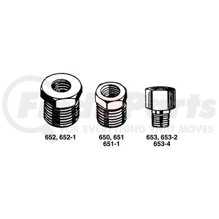 653-4 by MILTON INDUSTRIES - Brass Reducer and Adapter Bushings