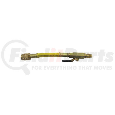 82495 by MASTERCOOL - 1/2" x 1/2" Yellow Straight Hose with Manual Shut-Off Valve