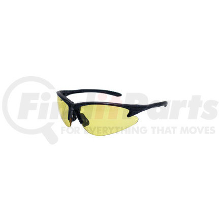 540-0605 by SAS SAFETY CORP - Black Frame DB2™ Safety Glasses with Yellow Lens