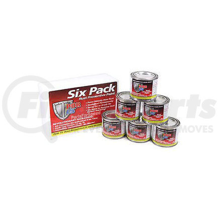 45006 by ABSOLUTE COATINGS (POR15) - Rust Preventive Six Pack, Gloss Black, 4 oz.