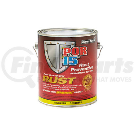 45401 by ABSOLUTE COATINGS (POR15) - Rust Preventive, SG Black, Gallon