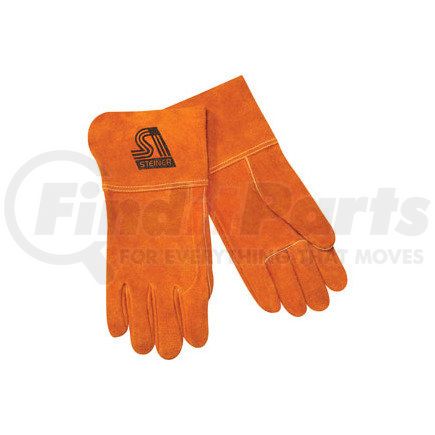0214L by STEINER - MIG Welding 4" Gloves, Side split cowhide, Lg