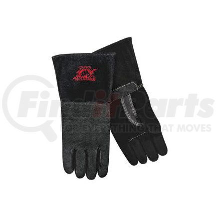 P760-X by STEINER - MIG Gloves Black SPS Pigskin Palm, Foam Lined Back, X-Lg