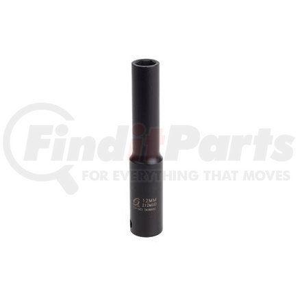 212MZXD by SUNEX TOOLS - 1/2" Drive, 12 Pt. Extra Deep Impact Socket, 12mm