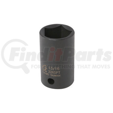 2265PT by SUNEX TOOLS - 1/2" Drive, 5 Pt. Impact Socket, 13/16"