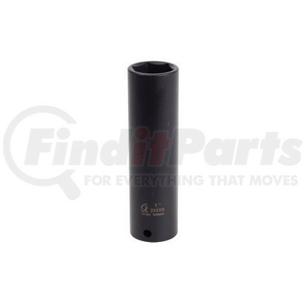 232XD by SUNEX TOOLS - 1/2" Drive, Extra Long Deep Impact Socket, 1"